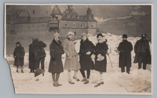 Kaub 1929 zugefrorener rhein - zugefrorener,