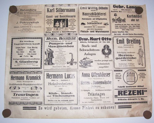 Döbeln plakat mit vielen - döbeln,