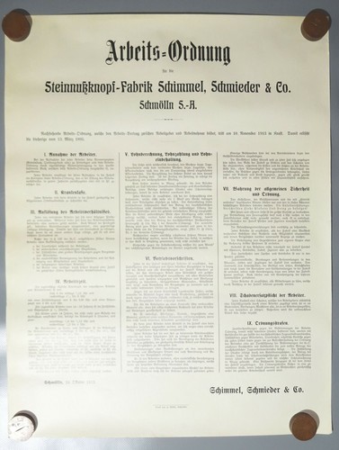 Plakat arbeits ordnung - plakat, arbeits-ordnung