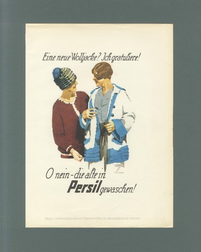 Eine neue wolljacke persil - eine,