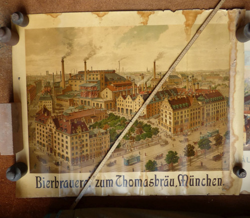 Plakat 1900 bierbrauerei - um,