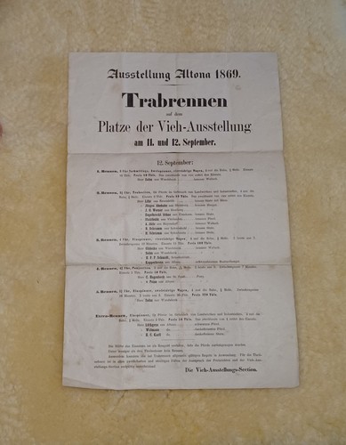 Historisches plakat 1869 - historisches,