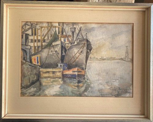 Aquarell undeutl sign - undeutl., 1941