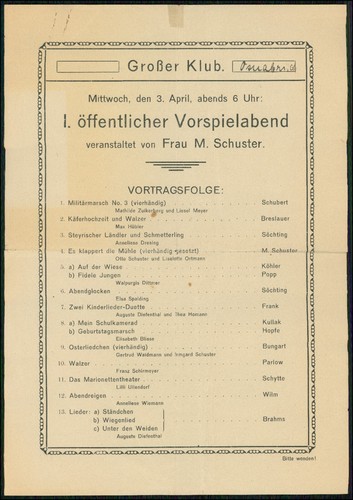 Plakat 29x20cm großer club - plakat,